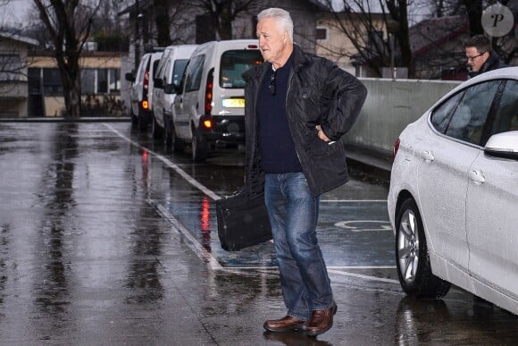 Rolf Schumacher, le père de Michael Schumacher, lors de son arrivée au CHU de Grenoble, le 3 janvier 2014