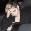 Miley Cyrus quitte l'établissement Warwick Nightclub à Hollywood, Los Angeles, le 2 janvier 2014.