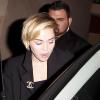 Miley Cyrus quitte l'établissement Warwick Nightclub à Hollywood, Los Angeles, le 2 janvier 2014.