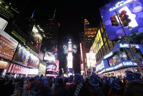 Times Square, New York, pour la nouvelle année, le 31 décembre 2013.