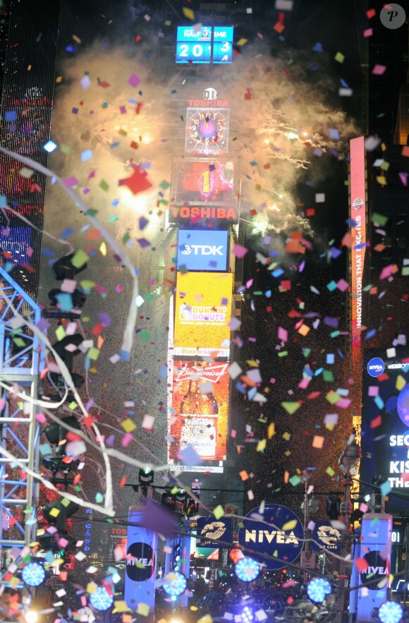 Times Square, New York, pour la nouvelle année, le 31 décembre 2013.