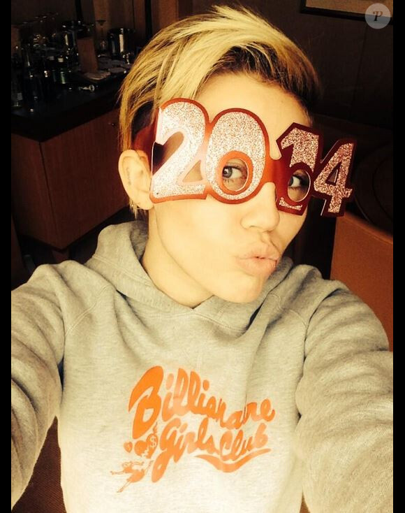 Miley Cyrus prête pour 2014, le 31 décembre 2013.