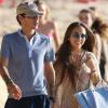 Marc Anthony et sa compagne Chloe Green en vacances à la Barbade le 1er Janvier 2014.