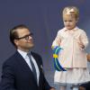 Le prince Daniel et la princesse Estelle à Stockholm pour le jubilé du roi Carl XVI Gustaf le 15 septembre 2013
