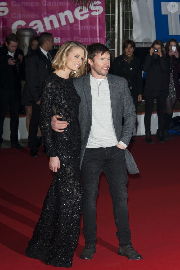 Sofia Wellesley et James Blunt lors des NRJ Music Awards à Cannes le 14 décembre 2013