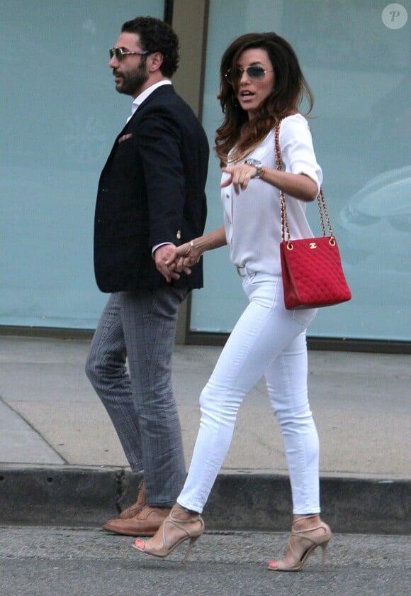 Eva Longoria et son petit ami Jose Antonio Baston à West Hollywood, Los Angeles, le 27 décembre 2013.