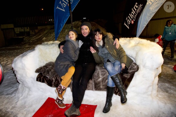 Elodie Varlet, Jérémie Poppe, Sarah Laure Estragnat - La 11e édition du Festi'Valloire à Valloire, le 6 janvier 2014.