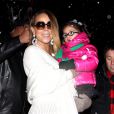Mariah Carey et sa fille Monroe à Aspen, le 20 décembre 2013.