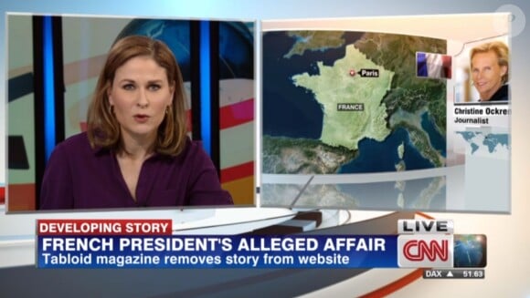 CNN évoque la supposée relation entre Julie Gayet et François Hollande avec Christine Ockrent
