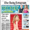 The Daily Telegraph (Angleterre) évoque la supposée relation entre Julie Gayet et François Hollande en une
