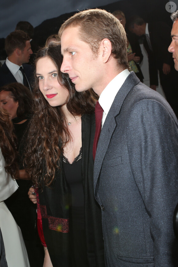 Tatiana Santo Domingo et Andrea Casiraghi le 18 mai 2013 à Monaco lors de la présentation de la collection Dior Croisière. Le couple, uni civilement depuis le 31 août 2013, célébrera son mariage religieux le 31 janvier 2014 à Gstaad, en Suisse.