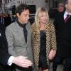 Kate Moss va déjeuner, le jour des ses 40 ans, avec son mari Jamie Hince à Londres, le 16 janvier 2014.
