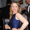 Julie Delpy, prix de la meilleure adaptation pour Before Midnight, lors des Critics' Choice Movie Awards au Barker Hanger à Santa Monica, Los Angeles, le 16 janvier 2014