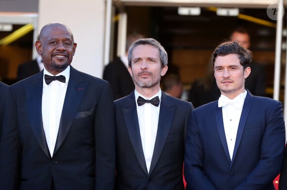 Forest Whitaker, Jérôme Salle et Orlando Bloom lors du Festival de Cannes 2013