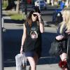 Kylie Jenner rejoint des amis au Caffe Urth à West Hollywood, le 16 janvier 2014.
