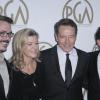 Vince Gilligan, Michelle MacLaren, Bryan Cranston, Stewart Lyons aux 25e Producers Guild Awards à Los Angeles, le 19 janvier 2014.