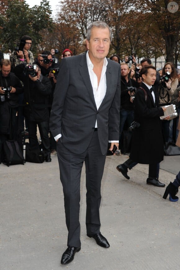 Mario Testino au défilé Chanel au Grand Palais à Paris le 1er octobre 2013