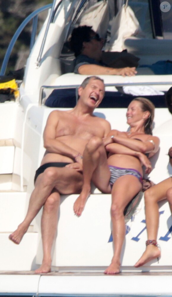 Mario Testino et Kate Moss à Formentera le 16 août 2013