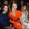 Sofia Essaïdi, Gaia Weiss et Kim Kardashian assistent au défilé haute couture de Stéphane Rolland au Théâtre National de Chaillot. Paris, le 21 janvier 2014.