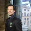 Stefano Accorsi a reçu les insignes de chevalier de l'ordre des Arts et des Lettres à l'ambassade de France à Rome, le 21 janvier 2014.