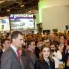 La princesse Letizia et le prince Felipe d'Espagne prenaient part à l'inauguration du FITUR, le Salon international du tourisme de Madrid, le 22 janvier 2014