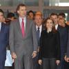 La princesse Letizia et le prince Felipe d'Espagne prenaient part à l'inauguration du FITUR, le Salon international du tourisme de Madrid, le 22 janvier 2014
