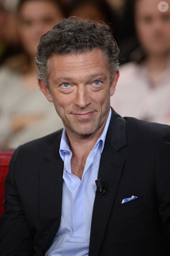 Vincent Cassel lors de l'enregistrement de l'émission Vivement dimanche le 22 janvier 2014 à Paris (diffusion sur France 2 le 26 janvier)