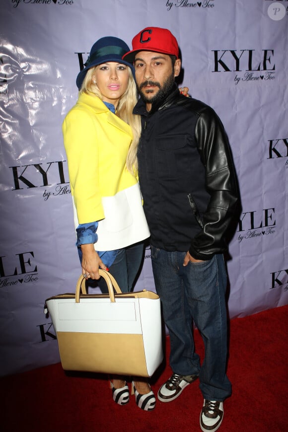 Shayne Lamas et son mari Nik Richie à Beverly Hills, le 20 août 2013.