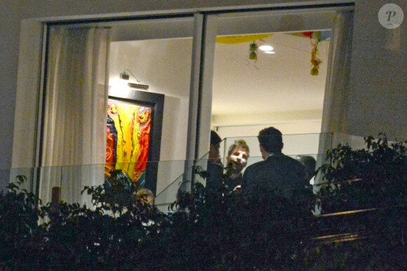 Anniversaire de Milan, le bébé de la chanteuse Shakira et de Gerard Piqué, à Barcelone le 23 janvier 2014