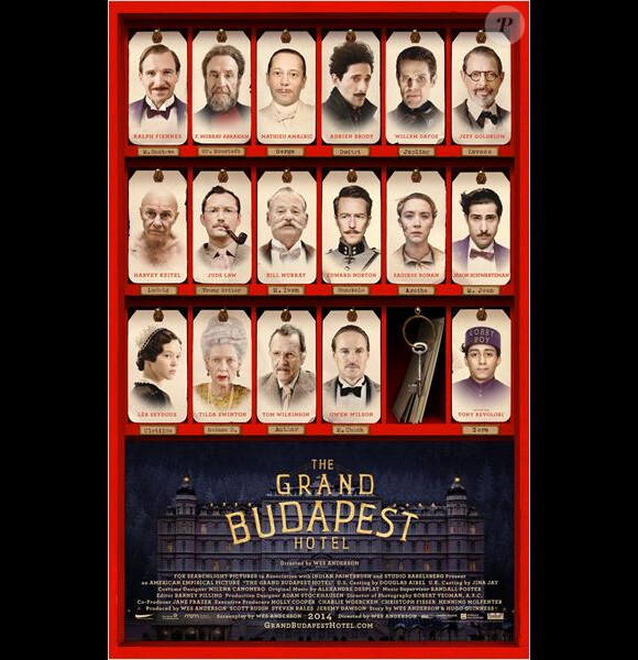 Affiche du film The Grand Budapest Hotel en salles le 26 février 2014