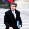 Arnaud Montebourg - Sortie du conseil des ministres au Palais de l'Elysée, à Paris, le 22 janvier 2014.