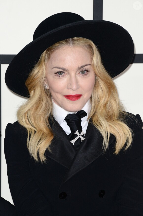 Madonna attends the 56th GRAMMY Awards at Staples Center in Los Angeles, CA, USA, on January 26, 2014. Photo by Lionel Hahn/ABACAPRESS.COM27/01/2014 - Los Angeles