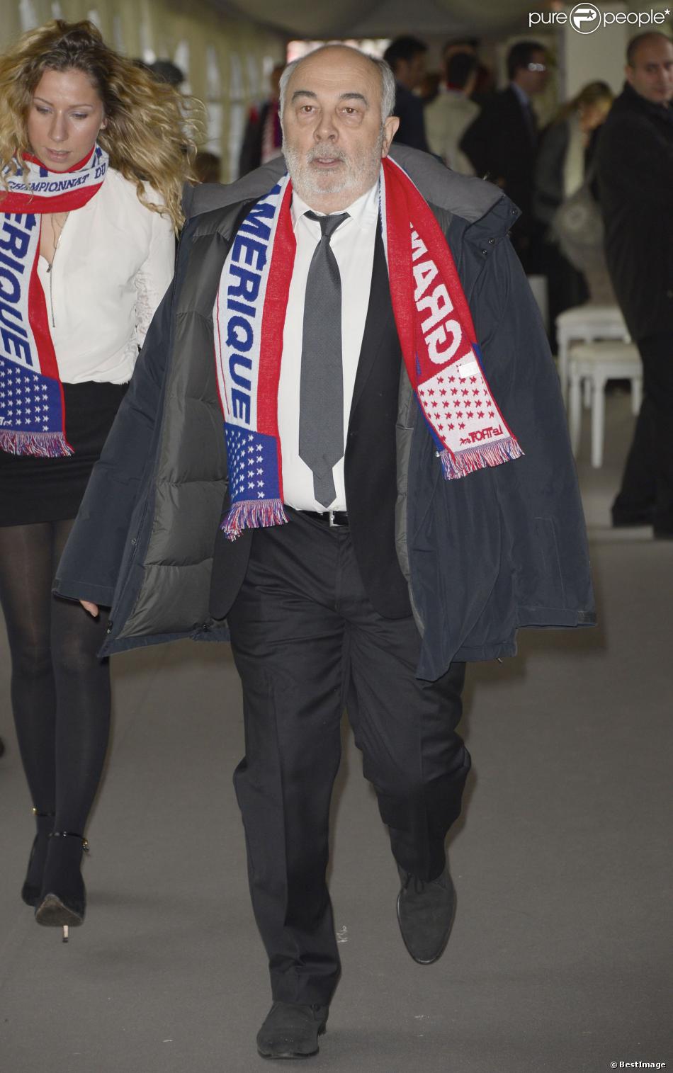 Gérard Jugnot lors du 93e Grand Prix d&#039;Amérique à l&#039;Hippodrome de Vincennes, le 26 janvier 2014