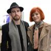 Fauve Hautot et son compagnon Jules lors du 93e Grand Prix d'Amérique à l'Hippodrome de Vincennes, le 26 janvier 2014