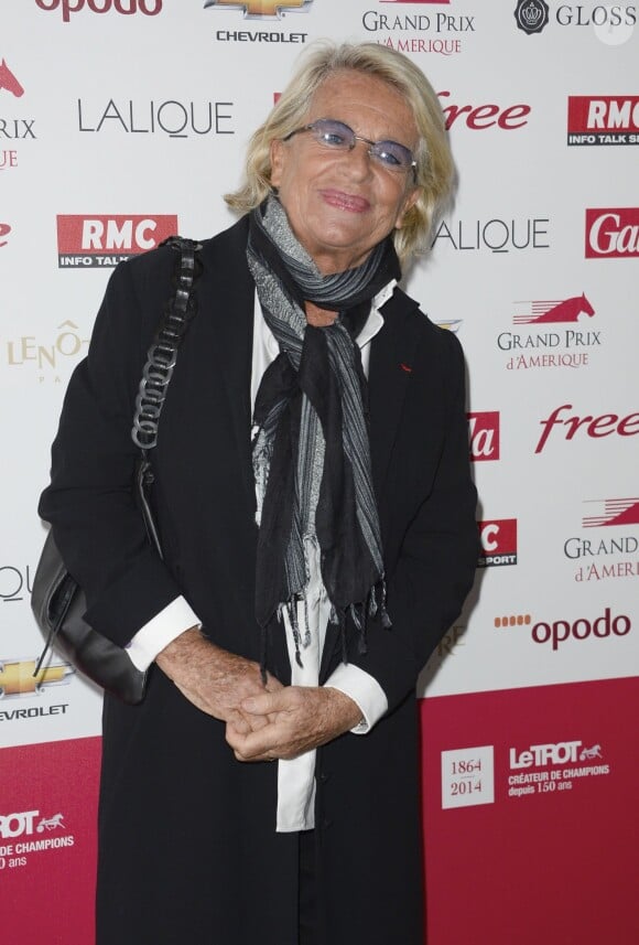 Véronique de Villèle lors du 93e Grand Prix d'Amérique à l'Hippodrome de Vincennes, le 26 janvier 2014