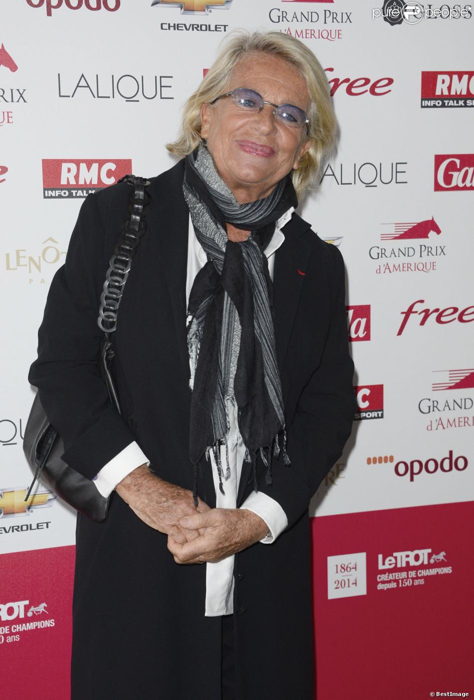 Véronique de Villèle lors du 93e Grand Prix d&#039;Amérique à l&#039;Hippodrome de Vincennes, le 26 janvier 2014