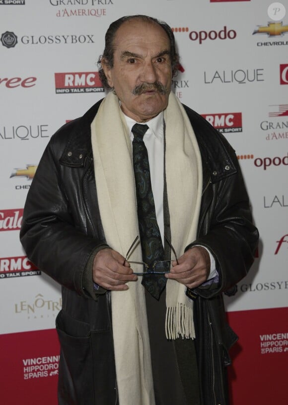 Gérard Hernandez lors du 93e Grand Prix d'Amérique à l'Hippodrome de Vincennes, le 26 janvier 2014