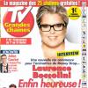 Laurence Boccolini, en une du magazine TV Grandes Chaînes, en kiosques le lundi 27 janvier 2014.