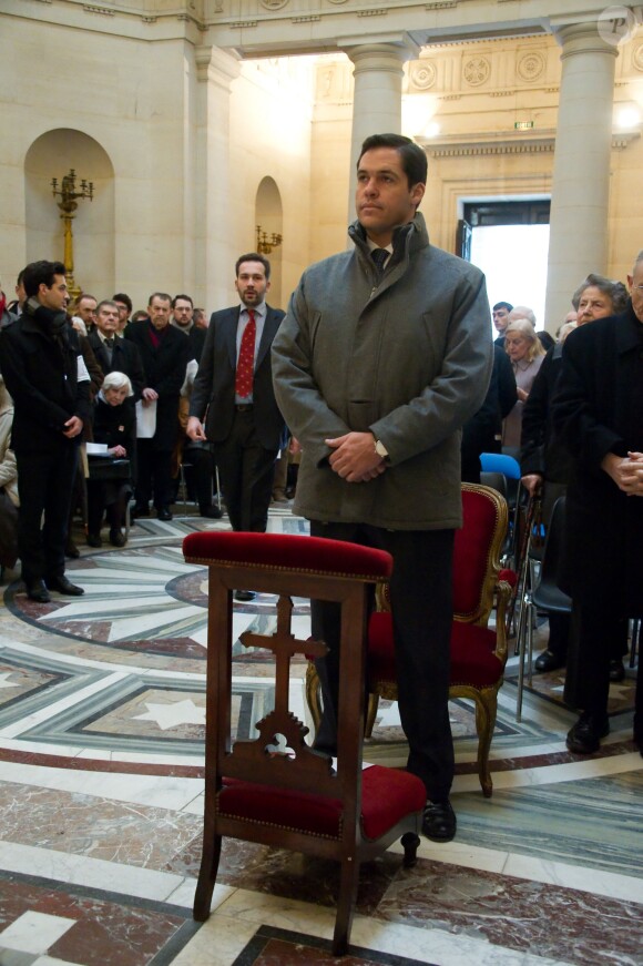 Le prince Louis de Bourbon s'est rendu à la Chapelle Expiatoire (8e arrondissement), à Paris le 25 janvier 2014, pour la messe de la Journée du souvenir qu'il a organisée pour la commémoration de la mort de Louis XVI le 21 janvier 1793.