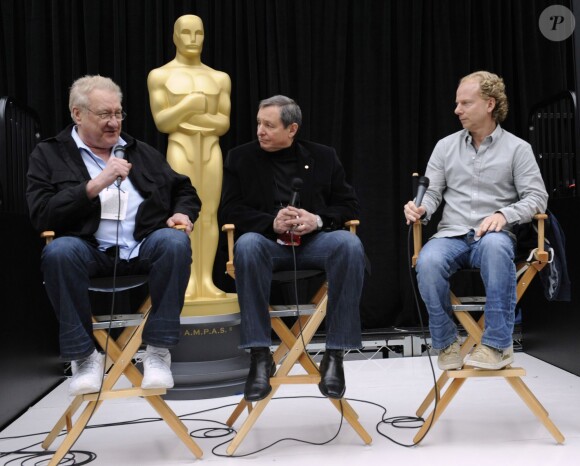 Don Mischer, Tom Sherak et Bruce Cohen à Los Angeles le 25 février 2011.