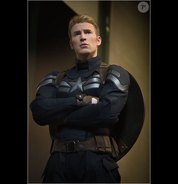 Chris Evans dans Captain America : Le Soldat de l'Hiver.