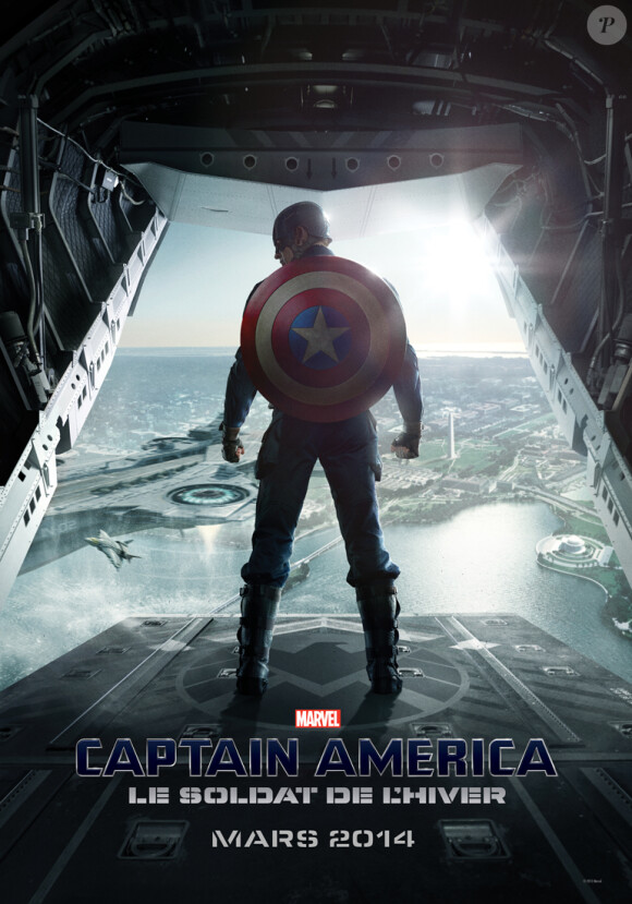 Affiche officielle de Captain America : Le Soldat de l'Hiver.
