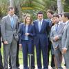 Le prince Felipe et la princesse Letizia inauguraient le 28 janvier 2014 la palmeraie de Ténérife, dans les îles Canaries.