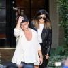 Kylie Jenner quitte le salon Andy LeCompte Salon avec un ombré hair en nouvelle coupe de cheveux. West Hollywood, le 31 janvier 2014.