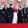 Mont"e des marches du film "Un château en Italie" lors du Festival de Cannes, le 20 mai 2013.