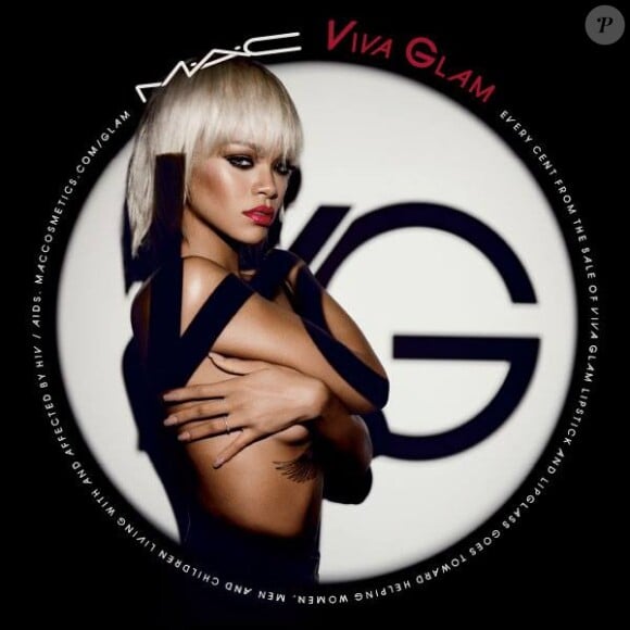 Rihanna, visage de l'initiative Viva Glam de M.A.C pour l'année 2014.