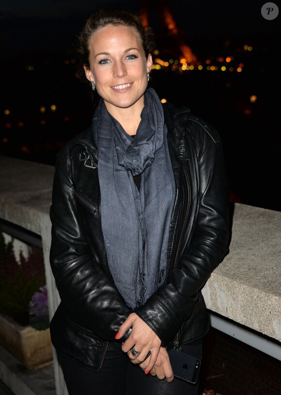 Exclusif - Aurélie Vaneck lors de la conférence de presse de la 24e édition du Rallye Aïcha des Gazelles à l'UNESCO à Paris, le 4 février 2014