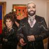 Gina Lollobrigida (86 ans) fête ses 20 ans d'amitié avec le créateur Harald Glööckler à Berlin en Allemagne le 4 février 2014