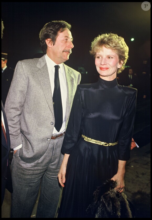 Jean Rochefort et Nicole Garcia lors de la soirée des César en 1985