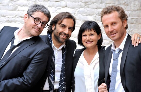 André Manoukian, Sinclair, Olivier Bas et Maurane, les jurés de la Nouvelle Star en septembre 2012.